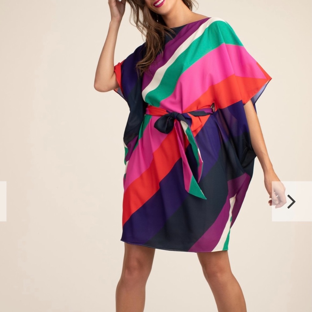 COPY - Trina Turk dress, large, stripes, belt